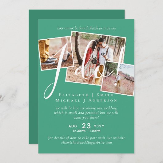 Livestreaming Kijk hoe we zeggen: I Do! FOTOHuweli (Voorkant / Achterkant)