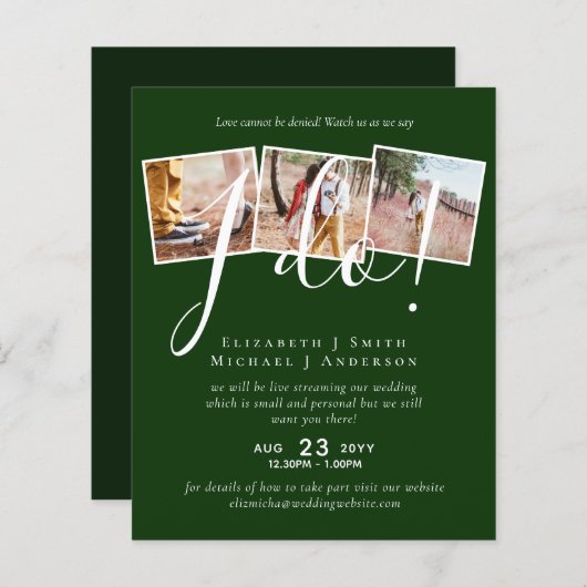 Livestreaming Kijk hoe we zeggen: 'Ja, ik wil!' FO (Voorkant / Achterkant)