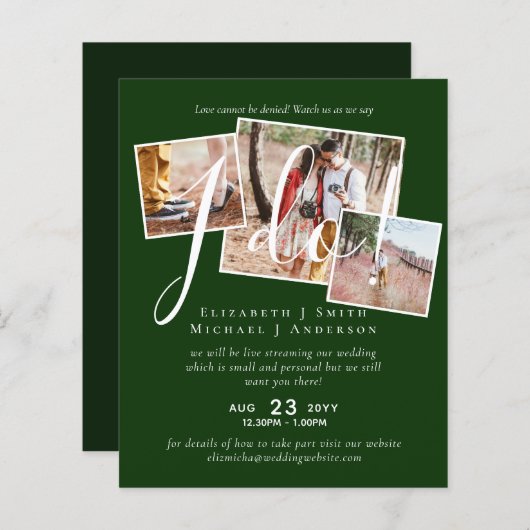 Livestreaming Kijk ons 'I Do' zeggen! FOTOHUWELIJK (Voorkant / Achterkant)