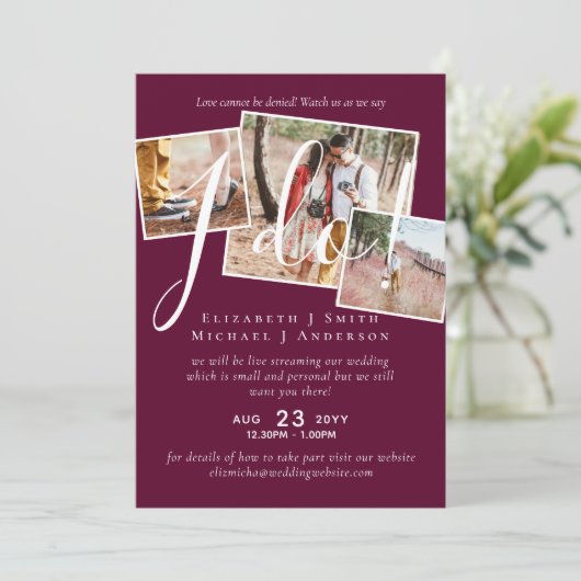 Livestreaming Kijk ons 'I Do' zeggen! FOTOHUWELIJK (Staand voorkant)