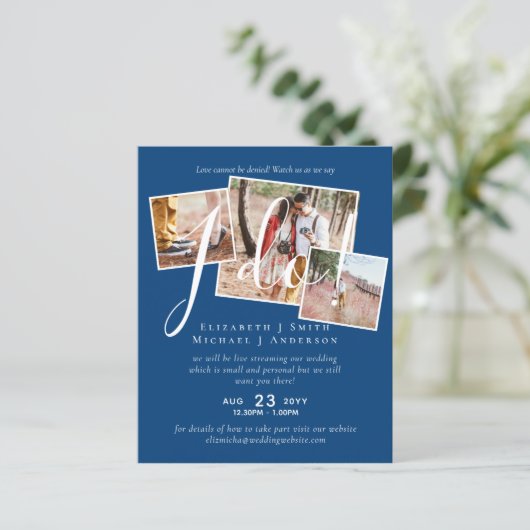 Livestreaming Kijk ons zeggen "I Do"! FOTOHUWELIJK (Staand voorkant)