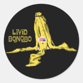 LIVID BONOBO RONDE STICKER (Voorkant)