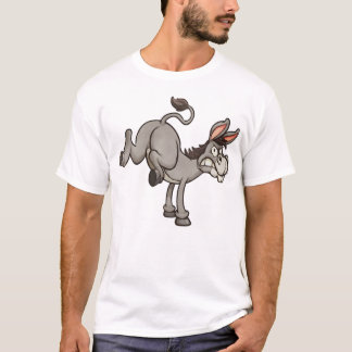 LIVIË - Schattigee cartoon schopt ezel T-shirt