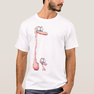 LIVIË - Schattigee cartoon struisvogels T-shirt