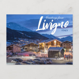 Livigno Italië Schitterende Reisansichtkaart Briefkaart