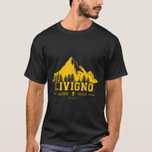Livigno Italië Ski Resort Alpine Skiën Italiaanse T-shirt