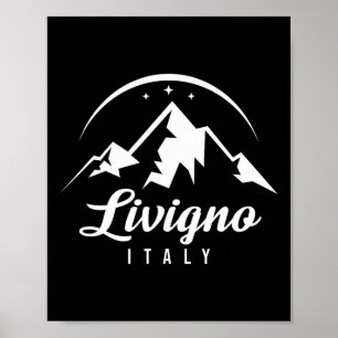 Livigno Italië Ski Resort Skiën Snowboarding Souve Poster