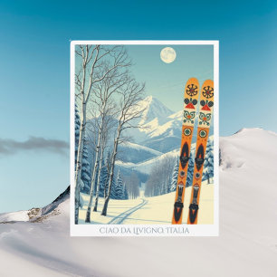 Livigno Lombardia Italië briefkaart