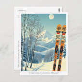 Livigno Lombardia Italië briefkaart (Voorkant / Achterkant)