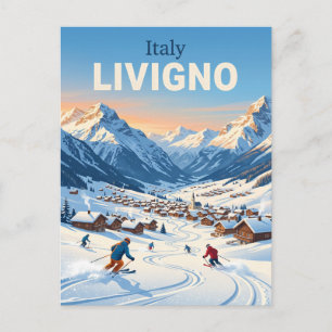 Livigno Skigebied Italië Briefkaart