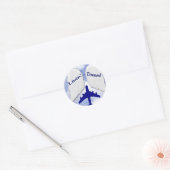 Livin' Feathers Ronde Sticker (Envelop)