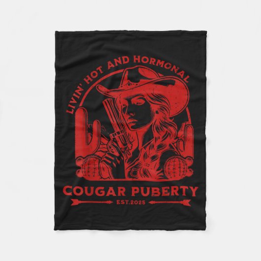 Livin Hot And Menopause Fleece Deken (Voorkant)