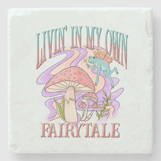 Livin' In My Own Fairytale beroemd gemaakt door Fr Stenen Onderzetter (Voorkant)