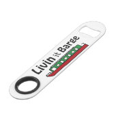 Livin it Barge Canal Boat Speed Flessenopener (Achterkant Gekanteld)