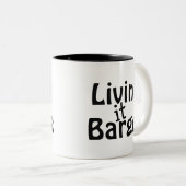 Livin it Barge Tweekleurige Koffiemok (Voorkant rechts)