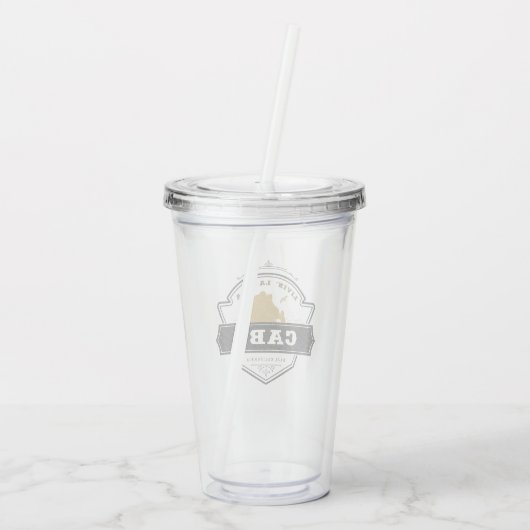 Livin La Vida Cabo | Cabo San Lucas Acrylknollen Acryl Drinkbeker (Achterkant)