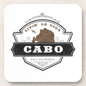 Livin La Vida Cabo | Cabo San Lucas Bier Onderzetter (Voorkant)
