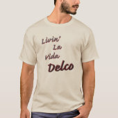 Livin La Vida Delco rood zwart grijs T-shirt (Voorkant)