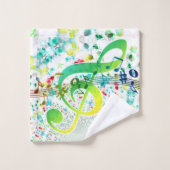 Livin Life Lovin Muziek! nieuwheid Bad Handdoek (Wasdoekje)
