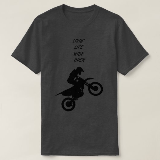 Livin Life Wide Open T-shirt (Design voorkant)