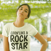 LIVIN' LIKE A ROCK STAR, Mannen t-shirts