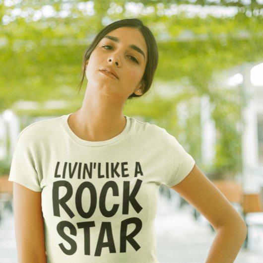 LIVIN' LIKE A ROCK STAR, Mannen t-shirts
