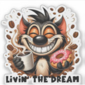 Livin the Dream Sticker (Voorkant)