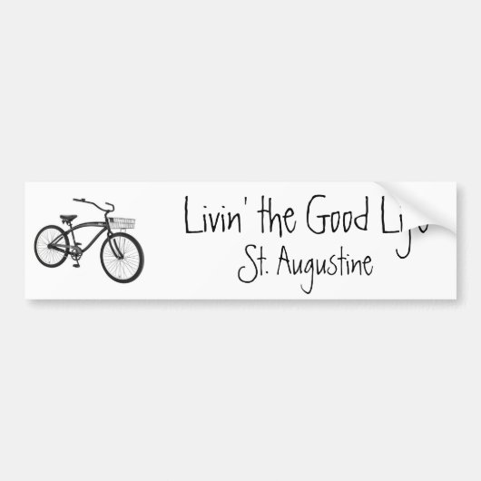 Livin' the Good Life, Cruiser, St Augustine Bumpersticker (Voorkant)