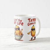 Livin' the Tot Life - Grappige Tater Tots Aardappe Koffiemok (Voorkant rechts)