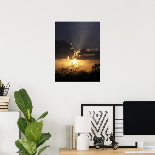 Living Art Uitzicht Poster (Thuiskantoor)