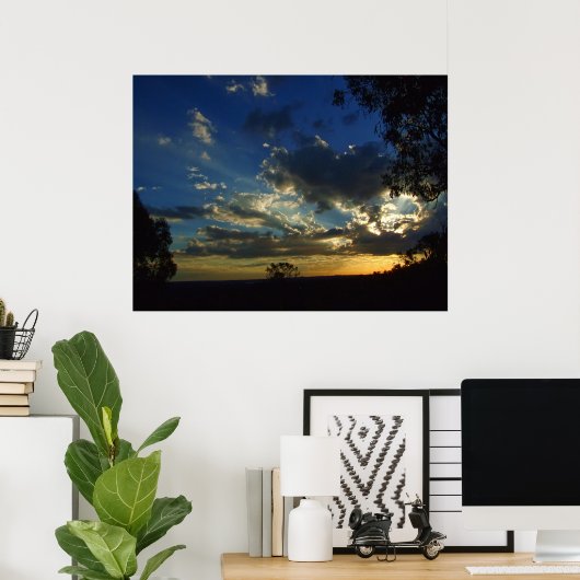 Living Art Uitzicht Poster (Thuiskantoor)