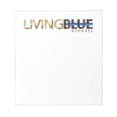 Living Blue Apparel Notitieblok (Voorkant)