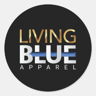 Living Blue Apparel Ronde Sticker