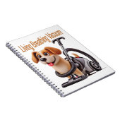 Living Breathing Vacuum Dog Notitieboek (Rechterzijde)
