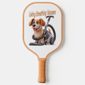 Living Breathing Vacuum Dog Pickleball Paddle (Achterkant)