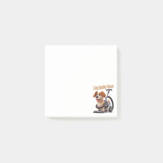 Living Breathing Vacuum Dog Post-it® Notes (Voorkant)