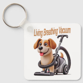 Living Breathing Vacuum Dog Sleutelhanger