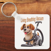Living Breathing Vacuum Dog Sleutelhanger (Voorkant)