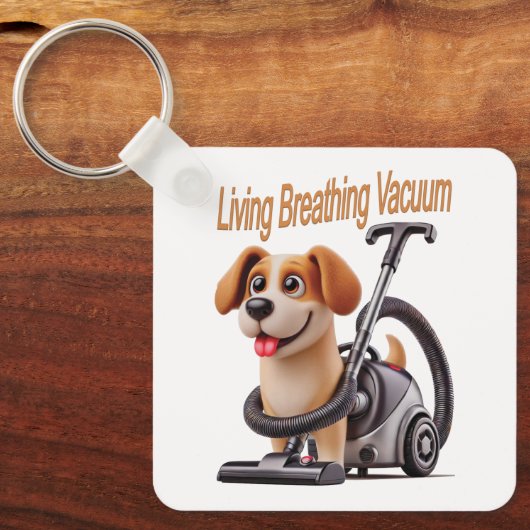 Living Breathing Vacuum Dog Sleutelhanger (Voorkant)