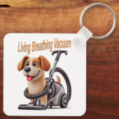 Living Breathing Vacuum Dog Sleutelhanger (Achterkant)