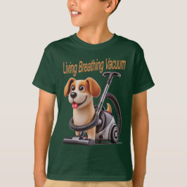 Living Breathing Vacuum Dog T-shirt