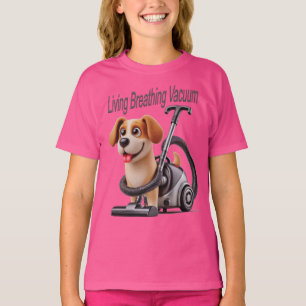 Living Breathing Vacuum Dog T-shirt