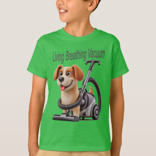 Living Breathing Vacuum Dog T-shirt