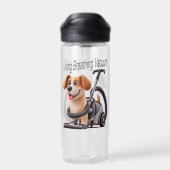 Living Breathing Vacuum Dog Waterfles (Achterkant)