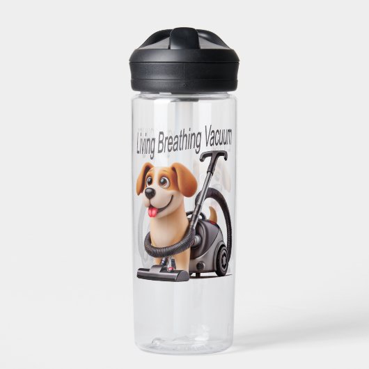 Living Breathing Vacuum Dog Waterfles (Voorkant)