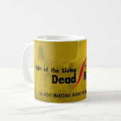 Living Dead/King in gele mok met kroon (Voorkant links)