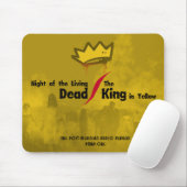 Living Dead/King in Gele mousepad met kroon Muismat (Met muis)