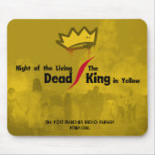 Living Dead/King in Gele mousepad met kroon Muismat (Voorkant)