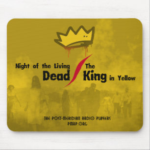 Living Dead/King in Gele mousepad met kroon Muismat