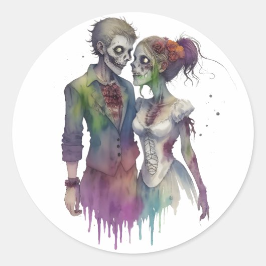Living Dead Sweetheart Ronde Sticker (Voorkant)